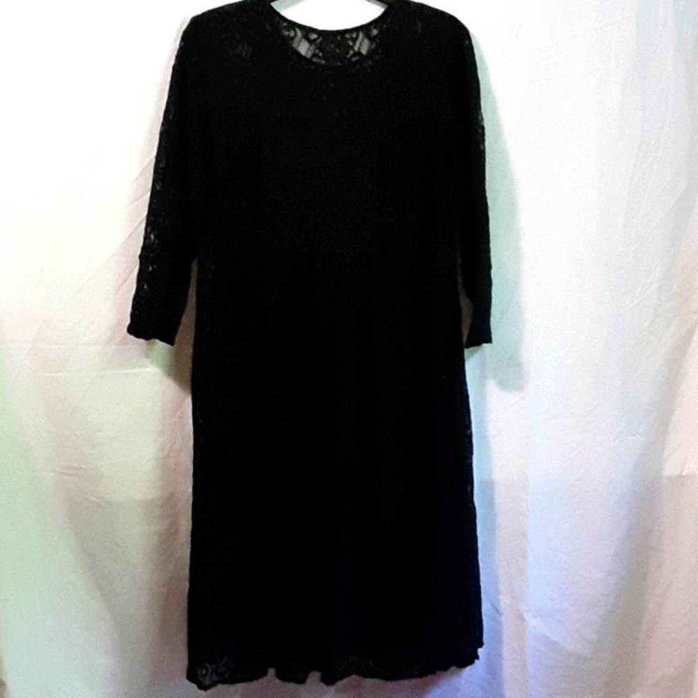 CL360 MORE JAZZ long sleeve lace dress plus size